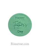 Load image into Gallery viewer, rad dad cookie stamps - blue dog dad happy father's day happy father's day