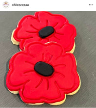 Load image into Gallery viewer, Poppy flower cookie cutter and embosser - Veterans day Least we forget