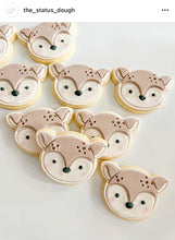 Load image into Gallery viewer, Woodland animal Cookie Cutter Stamp Deer Fox Raccoon Rabbit Safari Jungle