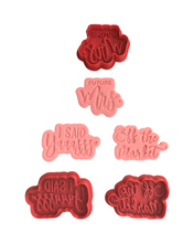 Load image into Gallery viewer, Engagement Cookie Cutter Stamp Future Wife I Said Yes Off the Market
