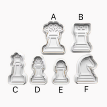 Load image into Gallery viewer, Complete Chess cutter stamp Pawn King Queen Bishop Rook Knight Board Game