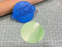 Load image into Gallery viewer, happy birthday oh baby thank you debosser cookie stamp
