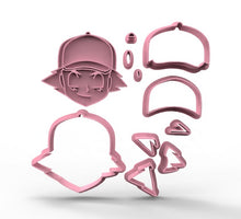 Load image into Gallery viewer, pokemon style fondant cutter set pikachu pokeball game trainer monster