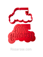 Load image into Gallery viewer, number cookie cutter letter combined birthday anniversary embosser 21 30 40 50 60 70 80 70 / cutter with debosser