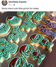 Load image into Gallery viewer, The Grinch Cookie Cutter Stamp Heart Sign Christmas Hat Grinch The Grinch Sign Elf Grinch Dog