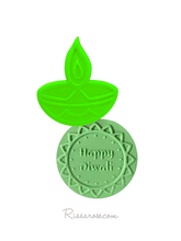 Load image into Gallery viewer, happy diwali lantern cookie fondant debosser happy diwali hinduism buddhism jainism diwali + lantern cutter debosser