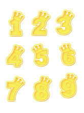 Load image into Gallery viewer, crown number cutter and embosser - prince/princess birthday cookie
