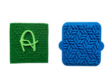 Load image into Gallery viewer, leaf & zebra texture cookie stamp woodland theme clay stamp forest pattern fondant embosser