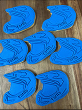 Load image into Gallery viewer, motorbike helmet cookie cutter stamp motorcycle helmet full face off road dual sport dual sport