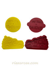 Load image into Gallery viewer, valentine cookie cutter stamp truck load of love truck load stamp and truck