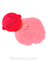 Load image into Gallery viewer, Oh Baby Cookie debosser raised Fondant baby Shower