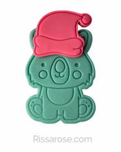 Load image into Gallery viewer, Australian animals cookie cutters Christmas stamps - Koala wombat kangaroo platypus kookaburra Ibis