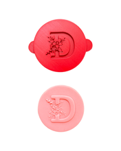 Load image into Gallery viewer, Floral alphabet cookie debossers mother's day letter