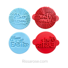 Load image into Gallery viewer, Happy Easter Stamp Fondant Clay Cross He is Risen