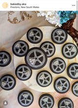 Load image into Gallery viewer, alloy wheel cookie cutter debosser - car tyres hot wheels mechanical