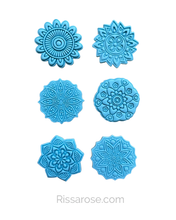 Load image into Gallery viewer, Mandala Cookie cutter stamp Flower Lace Pattern Indian Bohemian Henna Mehndi Diwali Chakra