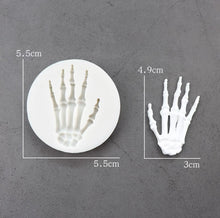 Load image into Gallery viewer, Halloween silicone mould skeleton hand bats pumpkin skull