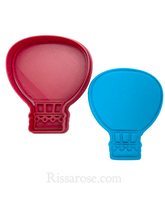 Load image into Gallery viewer, hot air balloon cookie cutter stamp oval round heart shape oval shape