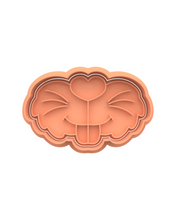 Load image into Gallery viewer, Bunny nose Cookie Cutter Stamp Easter PYO