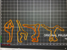 Load image into Gallery viewer, gymnastics fondant cutters handstand yoga pose