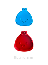 Load image into Gallery viewer, farm animals head face cookie cutters stamps - chicken horse lamb cow pig chicken