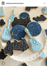 Load image into Gallery viewer, Music theme cookie cutter stamp - Drum Grand Piano Violin Microphone Saxophone Guitar Keyboard Keyboard