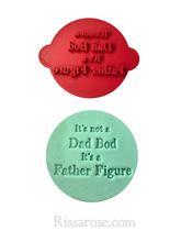 Load image into Gallery viewer, dad bod cookie cutter set father figure happy father's day father figure