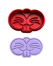 Load image into Gallery viewer, Bunny nose Cookie Cutter Stamp Easter PYO