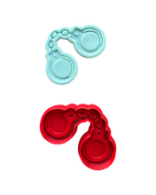 Load image into Gallery viewer, Police Elements Cookie Cutter Stamp Dog Policewoman Policeman Badge Car helicopter Walkie Talkie Flashlight Handcuff Hat