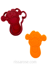 Load image into Gallery viewer, winnie the pooh face cookie cutter stamp piglet eeyore tigger fondant embosser tigger