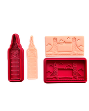 Load image into Gallery viewer, UK theme cookie cutter Flag Big Ben Crown London Bus