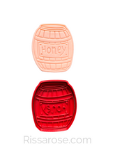 Load image into Gallery viewer, Honey theme Cookie Cutter Stamp honeycomb bee jar Winnie Fondant Embosser hexagonal