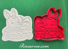 Load image into Gallery viewer, easter bilby cookie cutter happy easter cookie stamp basket fondant embosser cake decoration bilby australian map
