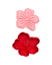 Load image into Gallery viewer, Beautiful Flowers Cookie Cutter Stamp Rose Hibiscus Mother's day