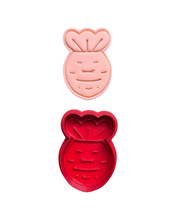 Load image into Gallery viewer, Christmas Cookie Cutter Stamp Santa Reindeer Carrot Milk Rudolph