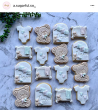 Load image into Gallery viewer, Super cute Teddy Bear cookie cutter and stamp - baby shower, Valentine's Day and birthday