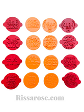 Load image into Gallery viewer, happy new year 2022 cookie fondant stamps embosse wine glass chin chin 2022 fireworks celebrition any 3 (pls leave note)
