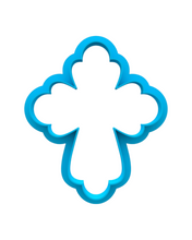 Load image into Gallery viewer, Chubby Cross Shape Cookie Cutter baptism easter christening religion