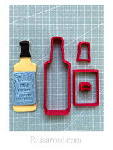 Load image into Gallery viewer, whisky fondant cutter set father's day no.1 dad the men myth legend