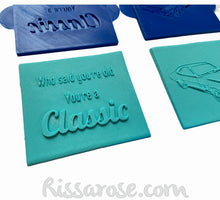 Load image into Gallery viewer, classic car father's day debosser - holden monaro "you are classic"