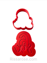 Load image into Gallery viewer, birthday anniversary number cookie cutter letter combined embosser debosser 1-10 6 / debosser