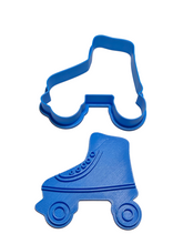 Load image into Gallery viewer, roller skate/blade cookie cutter and stamp - teen birthday