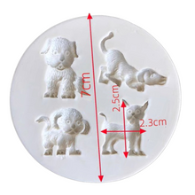 Load image into Gallery viewer, puppy mould dog cat mould fondant mold sugarcraft soap