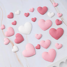 Load image into Gallery viewer, 4 assorted heart silicone cake fondant sugarcraft soap