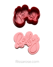 Load image into Gallery viewer, Baby Cookie cutter debosser raised Fondant baby Shower