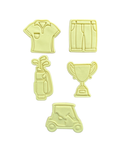 Load image into Gallery viewer, Golf cookie cutter golf buggy club t shirt polo shirt pant club bag father's day
