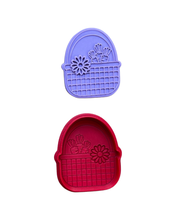 Load image into Gallery viewer, Easter cookie cutter debosser floral bunny Hen basket daisy carrots picnic