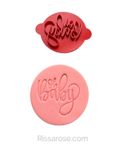 Load image into Gallery viewer, Oh Baby Cookie stamp debosser raised Fondant baby Shower