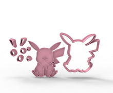Load image into Gallery viewer, pokemon style fondant cutter set pikachu pokeball game trainer monster