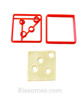 Load image into Gallery viewer, burger cookie cutter kit father’s day bun egg bacon tomato pickles meat cheese